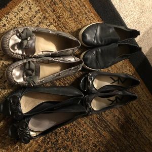 Size 10 & 9.5 shoes 4 pairs coach toms Ann Klein